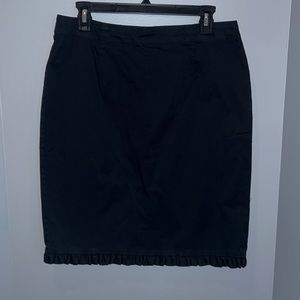 Allison Taylor cute cotton summery/ruffled black skirt
